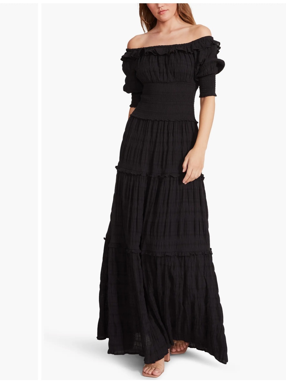 Peasantries Off the Shoulder Maxi Dress by Steve Madden for BB Dakota Small